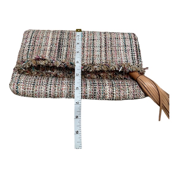 Banana Republic Foldover French Tweed Clutch 👛 - Picture 9 of 13